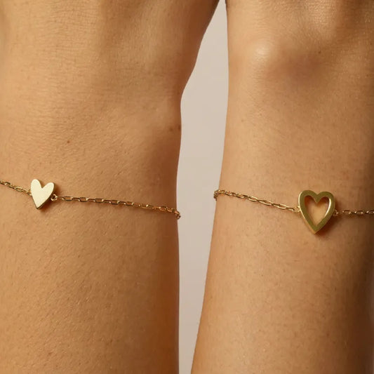 Verbundene Herzen™ - Passende Herz-Armbänder Mutter-Tochter