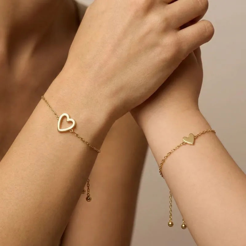 Verbundene Herzen™ - Passende Herz-Armbänder Mutter-Tochter