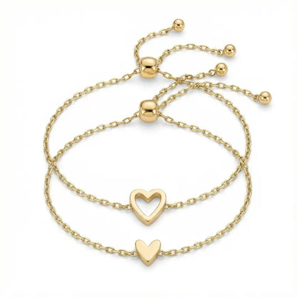 Verbundene Herzen™ - Passende Herz-Armbänder Mutter-Tochter