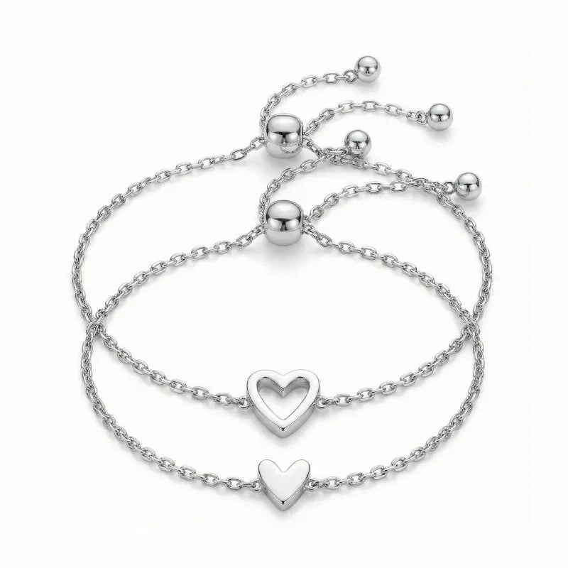 Verbundene Herzen™ - Passende Herz-Armbänder Mutter-Tochter